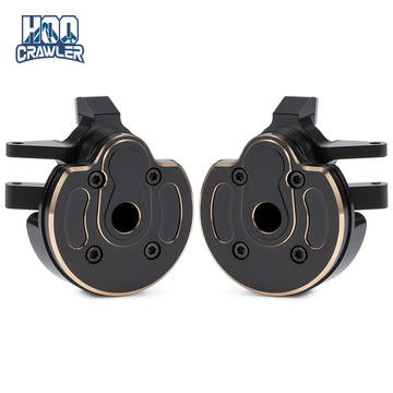 HooCrawler Brass Weight Steering Knuckles Portal Cover Plates 280g for 1/10 RC Crawler Axial Capra 1.9UTB SCX10 III F9 Axle