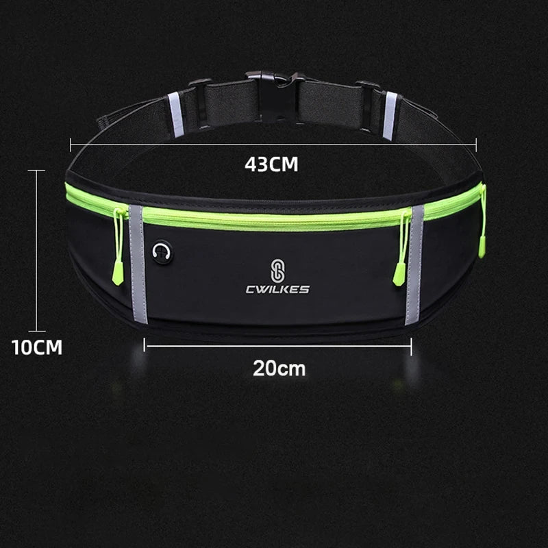 CWIKLES Sports Fanny Pack Women Waist Running Bag Men Belt Bag Waterproof Gym Bag Phone Pouch Running Accessories