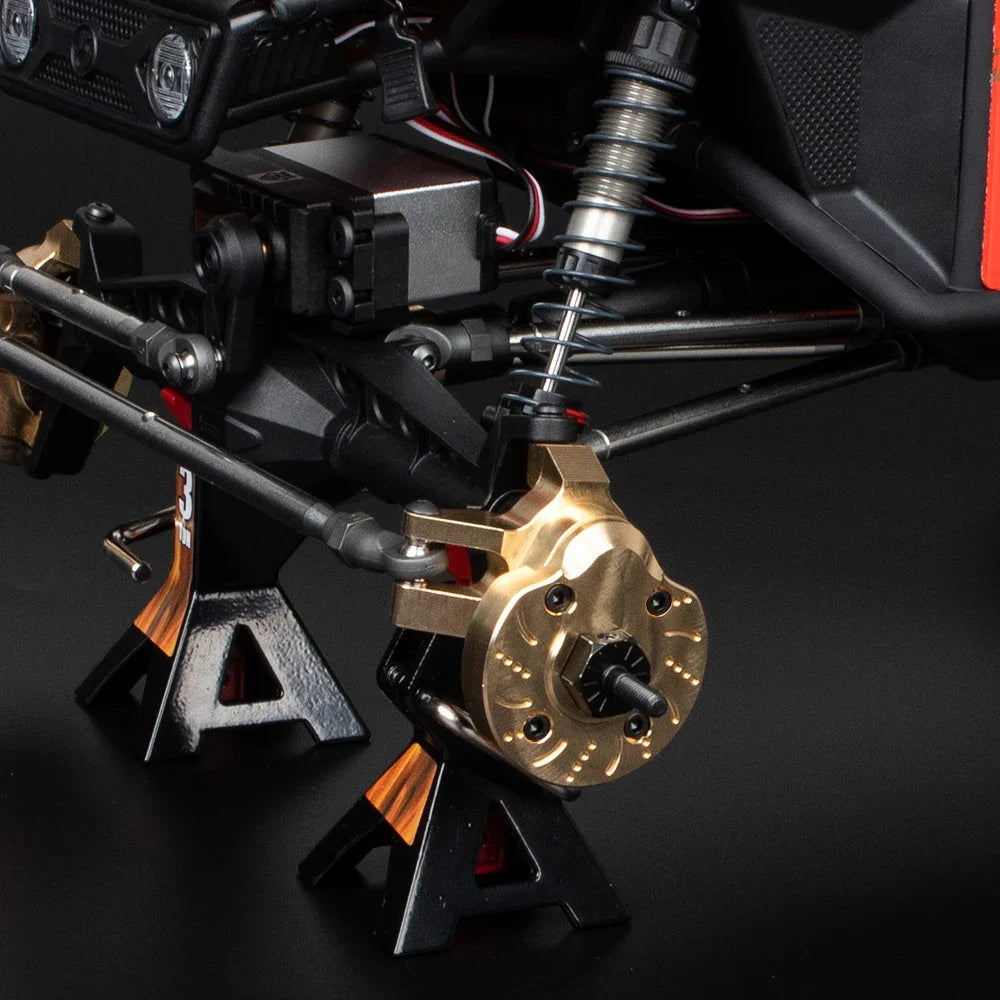 Brass Weight Steering Knuckle Diff Cover Portal Axle Plates for Axial SCX10 III AXI03007 Capra AXI03004 Adds Weight Down Low