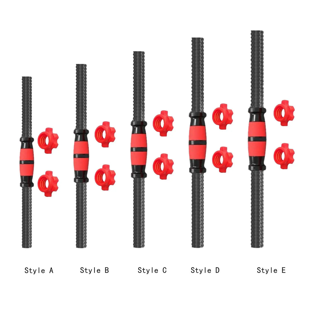 Dumbbells Rod Adjustable Portable Barbell Lifting Easy to Install Dumbbells Set