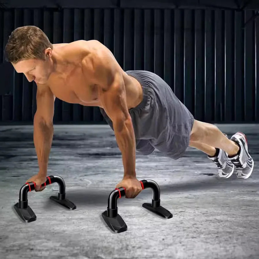 Anti slip push up H-shaped support bar  home fitness power frame  gym handle  push up bar  arm and chest muscle training