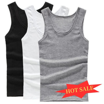 Summer Men Women Tank Top Pure Cotton Bodybuilding Sweatshirt Sleeveless Men's T-shirt Basic Elastic Fitness Clothes Muscle Vest