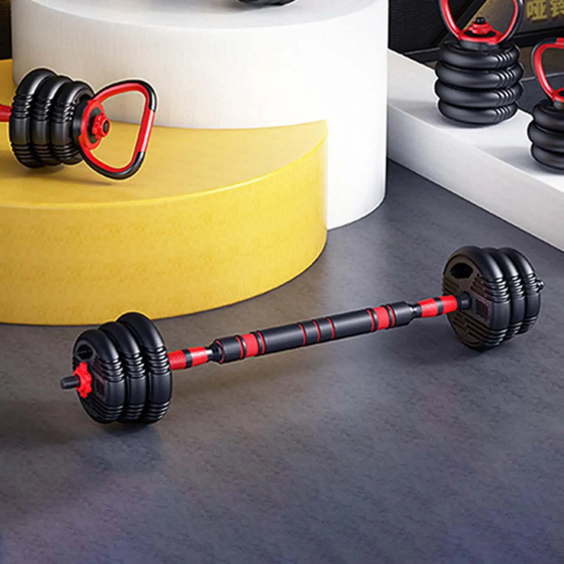 Dumbbell Extension Bar Connector Attachment Weightlifting Accessories Strength Dumbbell Handle for Gym Sport Training Workout