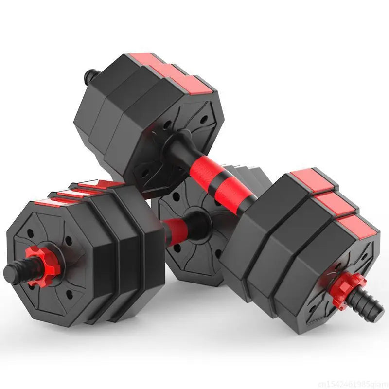 10/20/30KG Adjustable Dumbbell Barbell Weight Set Barbell Fitness Bag Anti-Skid Exercise Training Tool Fitness Body Equipment